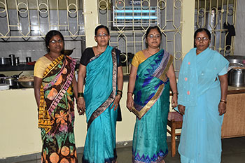 Ladies who prepare food